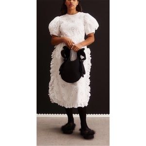 Simone Rocha x H&M Eyelet Embroidery Puff Sleeve Dress